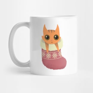 Kitty xmas stocking Mug